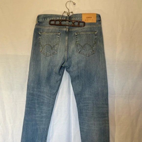 Edwin Japanese jeans. ED 80 slim tapered. 31x32 EUC